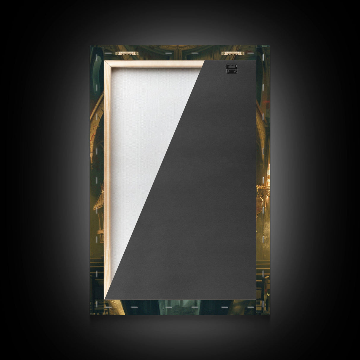 Creepy Nun Canvas Print - Halloween Art, Scary Art, Spooky Home Decor, Creepy Portrait, Gothic Wall Art, Halloween Decor Framed Canvas Print