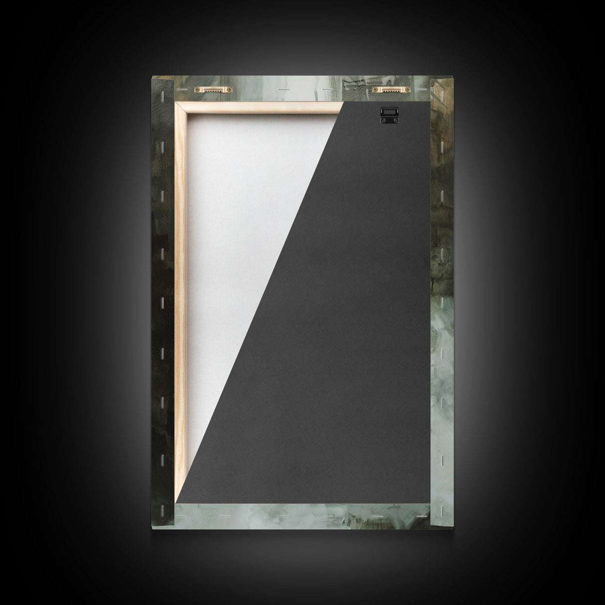 Mysterious Shadow in Fog, Halloween Art Print, Spooky Home Decor, Framed Canvas Print, Creepy Art, Halloween Wall Decor, Seasonal Wall Art