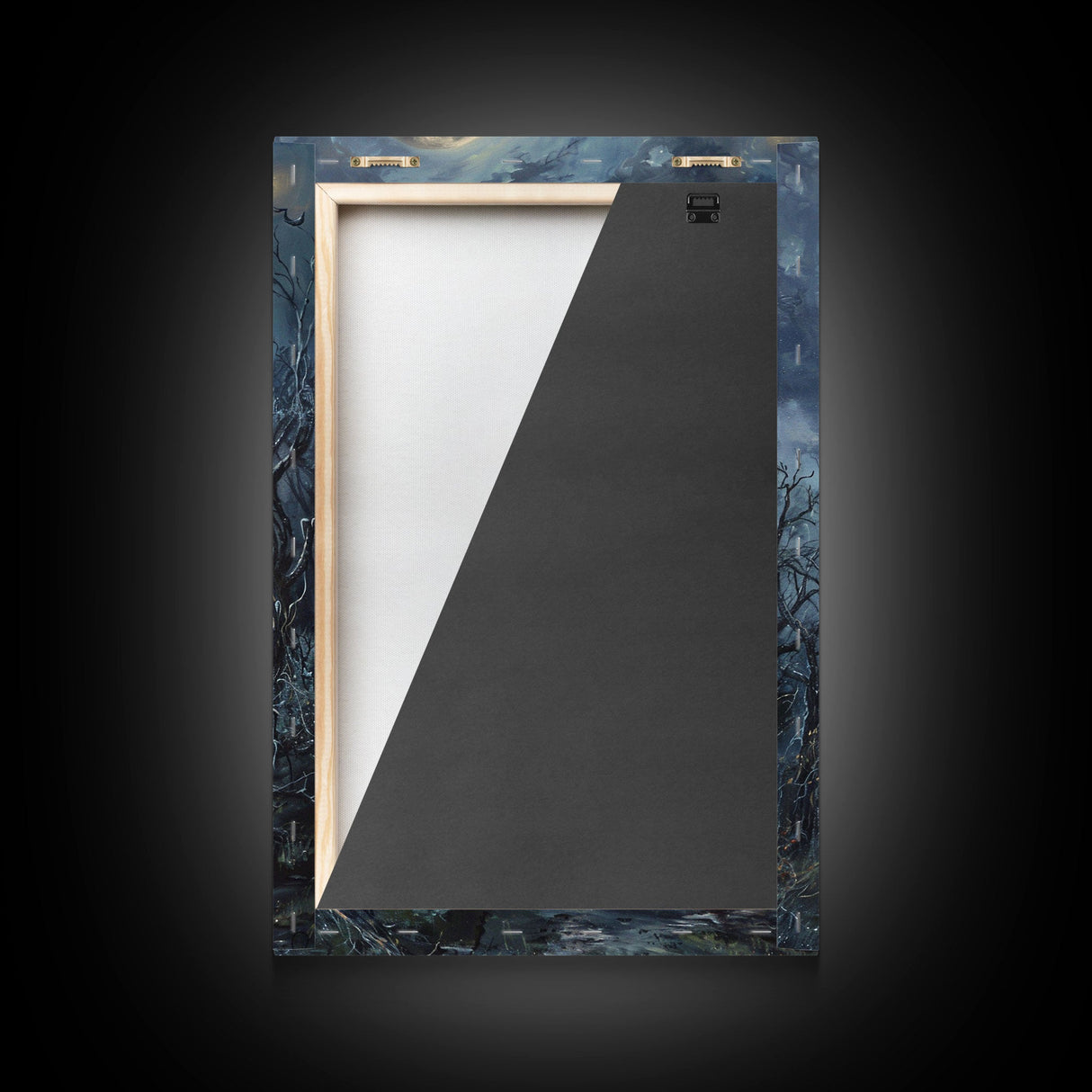 Haunted Victorian Mansion Halloween Art, Spooky House, Haunted Home, Creepy Building, Gothic Decor, Framed Canvas Print