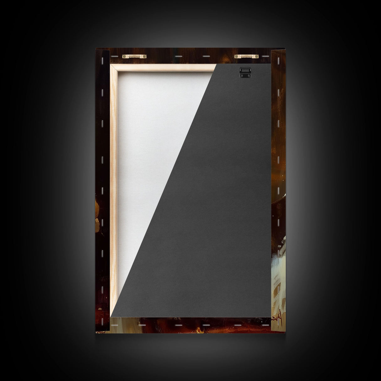 Cute Ghost Chompin on A Pizza, Ghostly Pizza Pirate, Framed Canvas Print, Funny Halloween Spooky Season Art