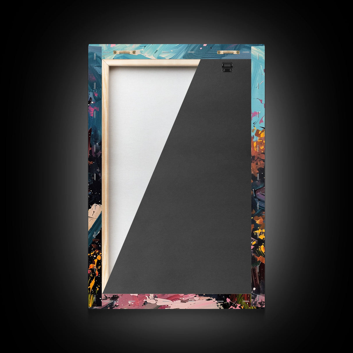 Ruined Archway Framed Canvas Print, Halloween Art, Haunted Garden, Spooky Ruins, Eerie Pathway, Fall Decor, Gothic Wall Art, Haunted Decor