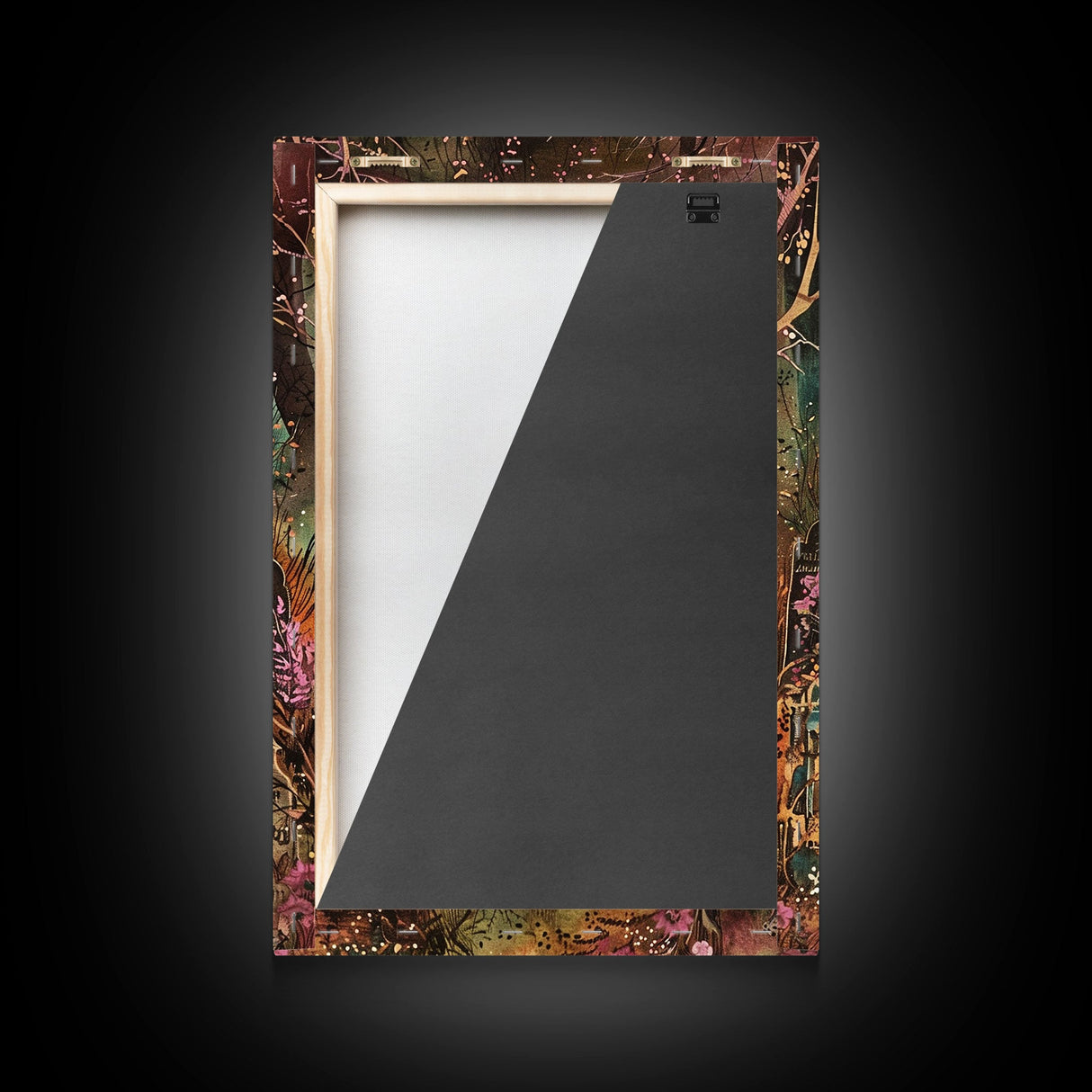 Spooky Graveyard Framed Canvas Print, Halloween Wall Art, Haunted Cemetery, Gothic Vibes, Spooky Decor, Haunted Scene, Halloween Decoration