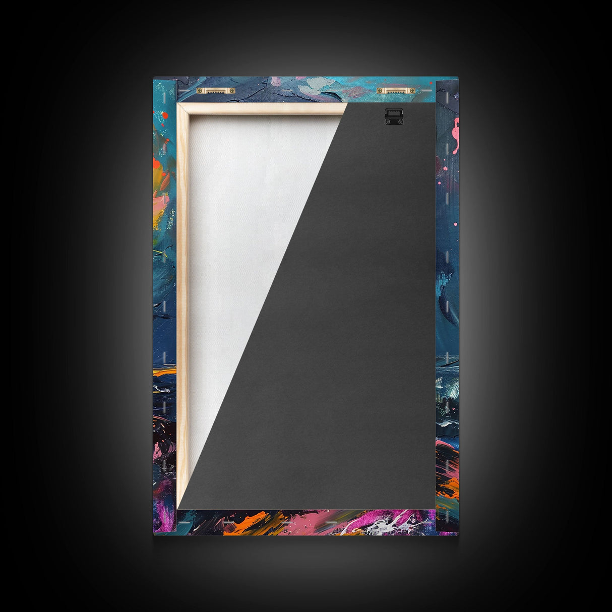 Moonlit Lighthouse Framed Canvas Print, Halloween Wall Art, Haunted Lighthouse Art, Spooky Night Decor Ocean Horror Art Halloween Home Decor