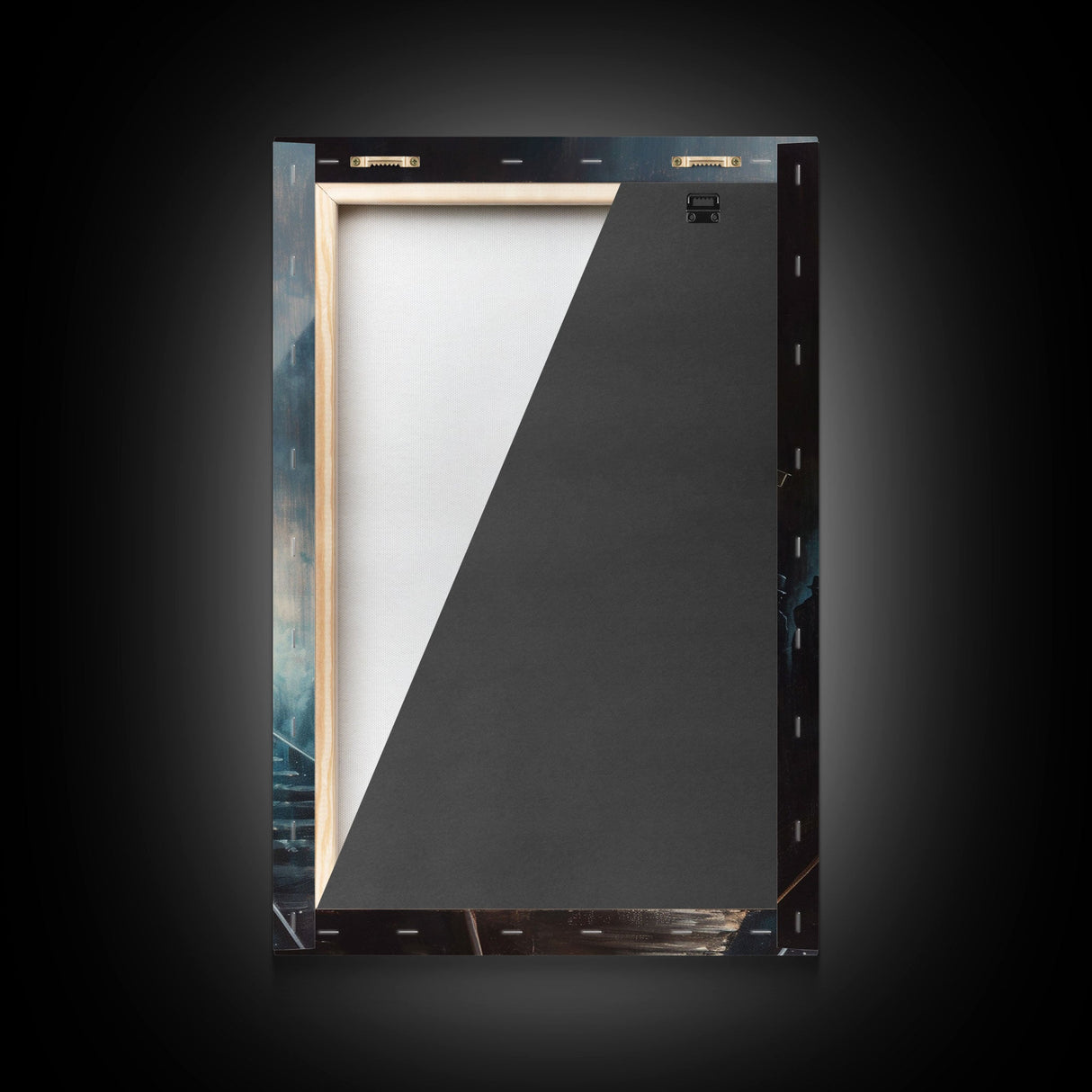 Mysterious Spooky Carnival Tent Framed Canvas Print, Halloween Wall Art, Haunted House Decor, Ghostly Home Decoration, Halloween Art