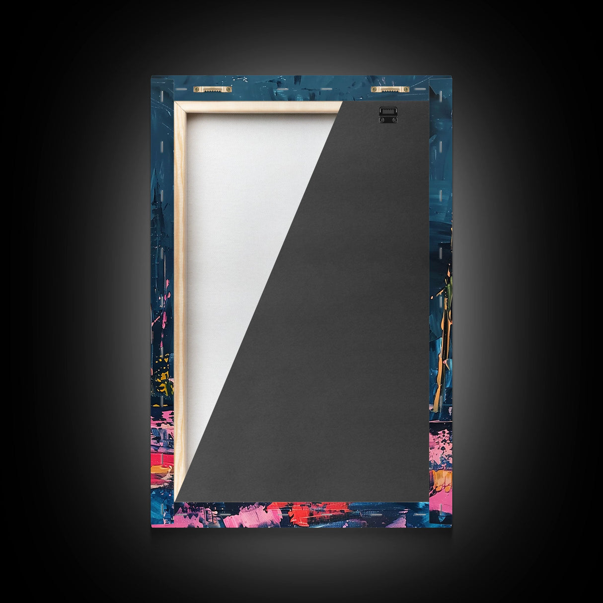 Spooky Moonlit Forest Framed Canvas Print, Halloween Wall Art, Haunted Landscape, Home Decor, Above Sofa Art, Gothic Artwork, Living Room