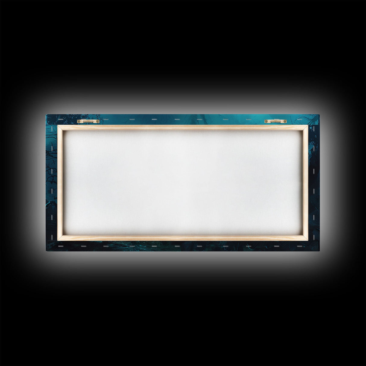 Spooky Vibes Halloween Art Framed Canvas Print, Dark Academia Oil Painting