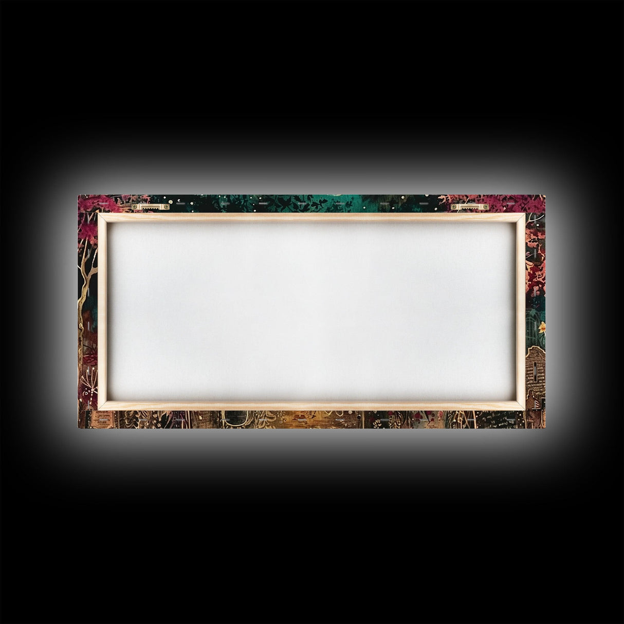 Banshee In The Graveyard, Framed Canvas Print, Halloween Decor, Spooky Season Wall Art, Halloween Gift Idea