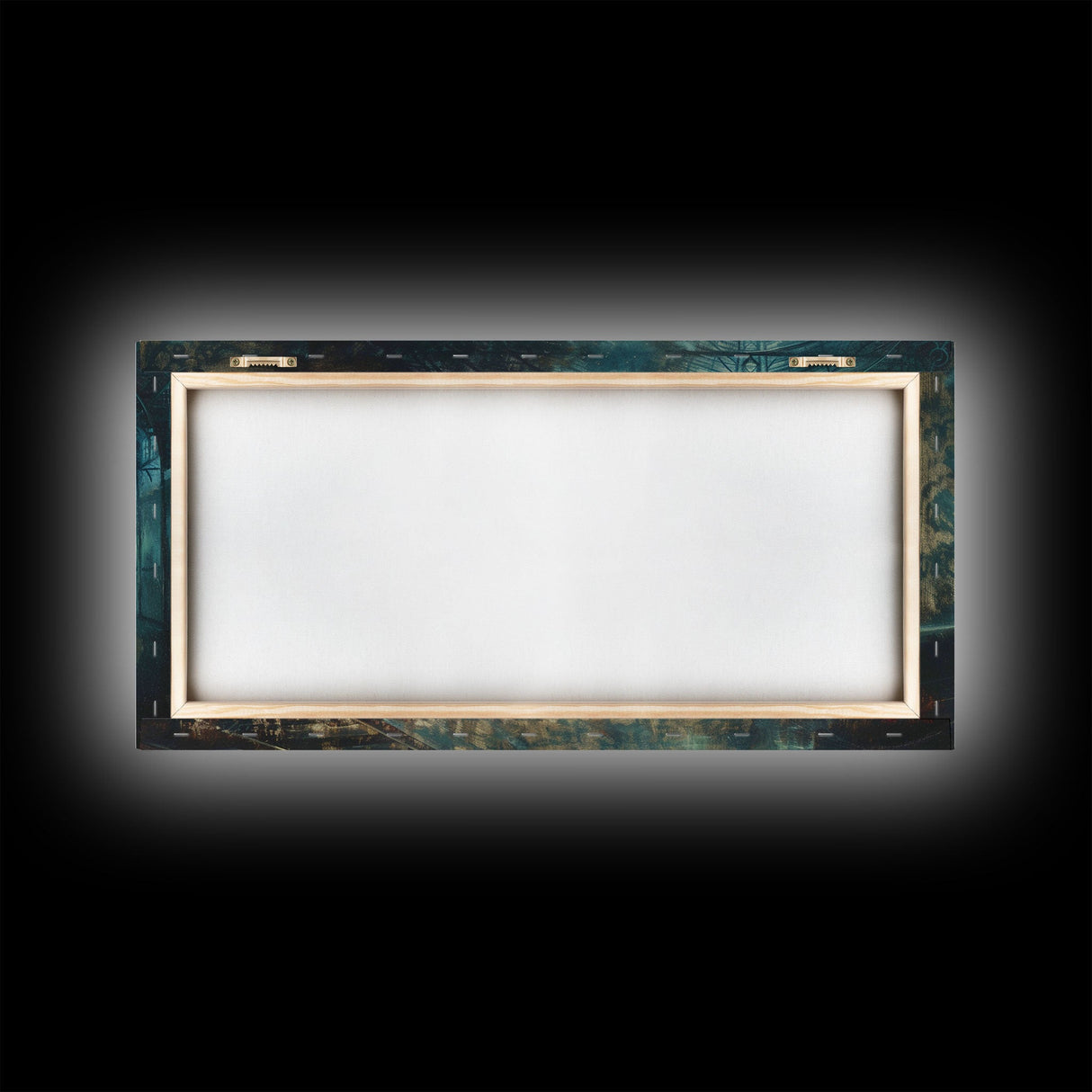 Haunted Railway, Spooky Wall Art, Framed Canvas Print, Unique Halloween Wall Art Gift Idea, Halloween Props