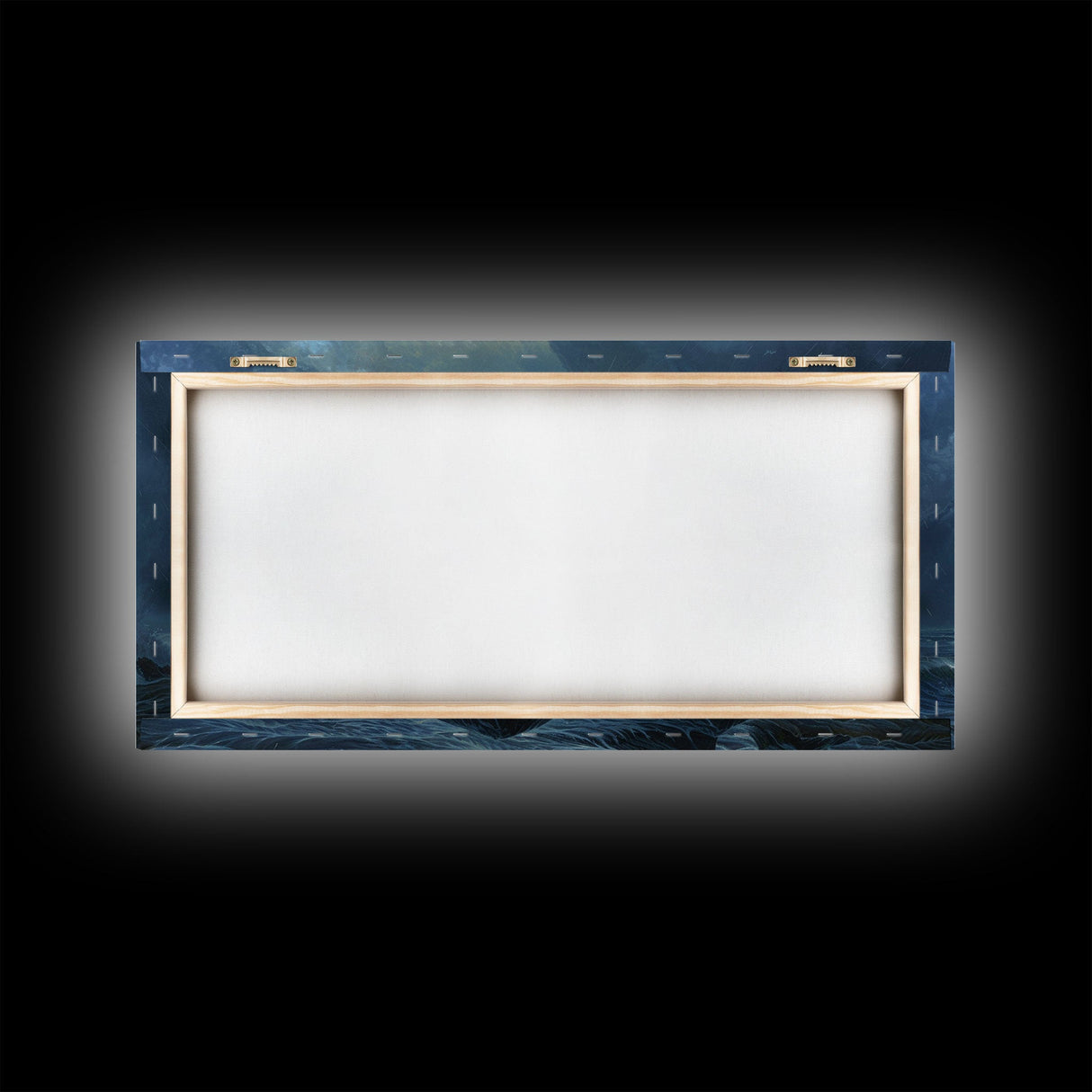 Lighthouse and the Storm, Framed Canvas Print, Unique Halloween Wall Art, Nautical Decor