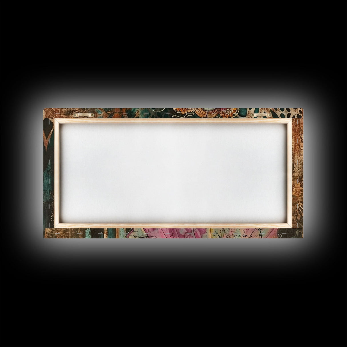 Creepy Doll Wall Art, Framed Canvas Print, Spooky Season Spooky Vibes Wall Art, Halloween Decor