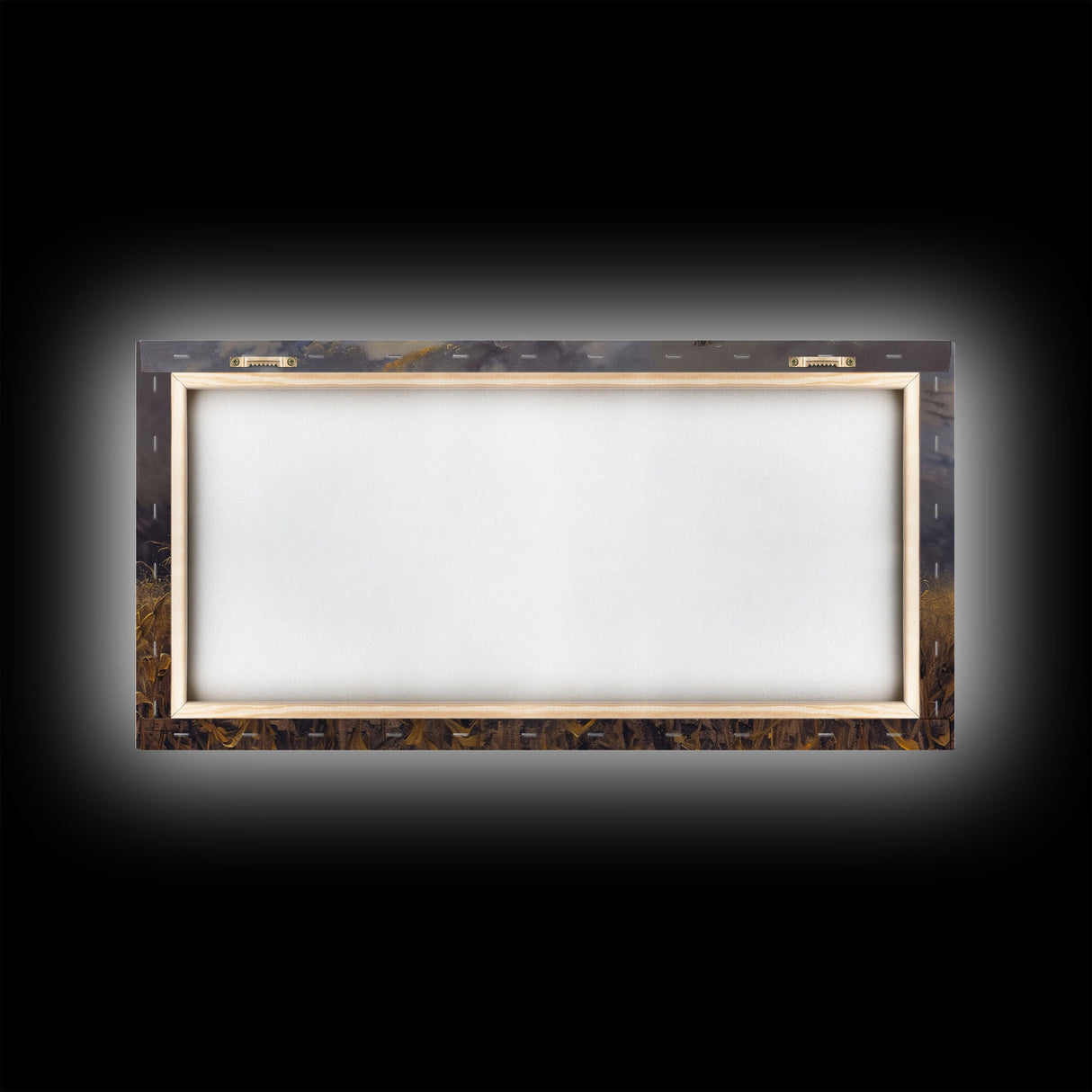 Scarecrow Under A Full Moon - Framed Canvas Print - Spooky Wall Art - Halloween Decor