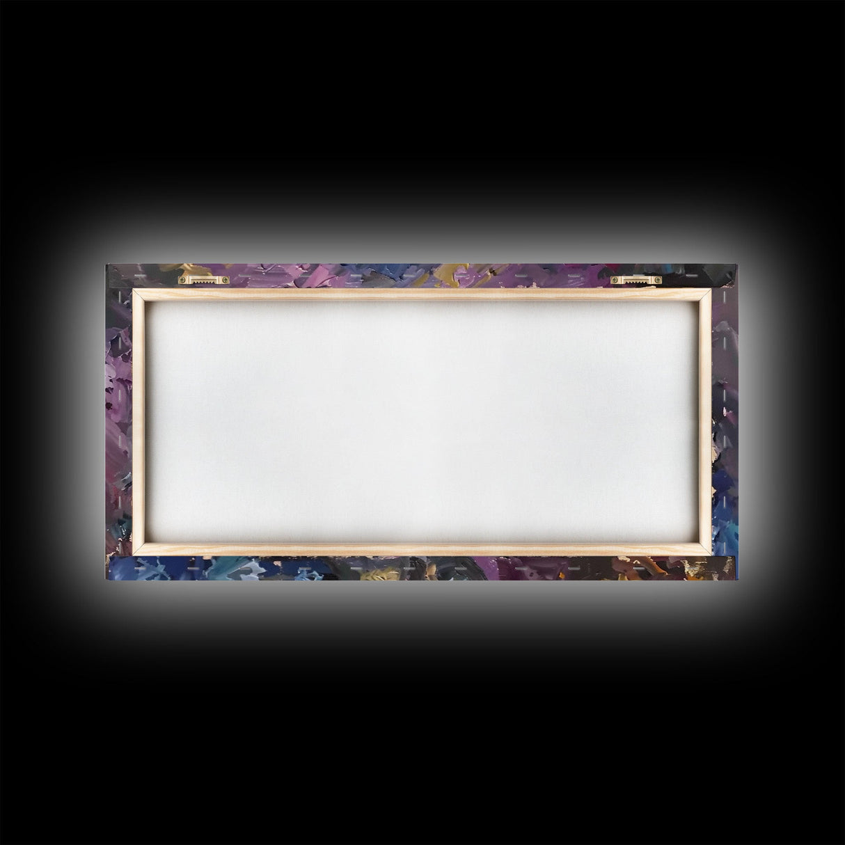 Spooky Skeleton having TWO ice cream cones! Why does he need two? Halloween Art, Framed Canvas Print