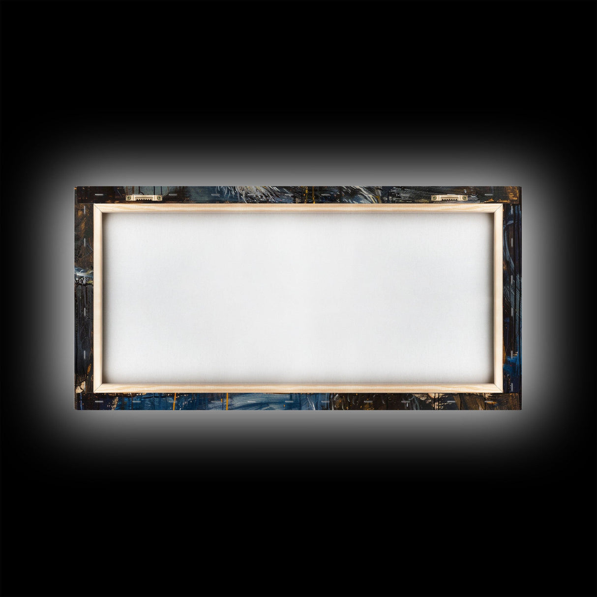 Big Ol Werewolf Having A Cheese Burger - Framed Canvas Print - Funny Halloween Art