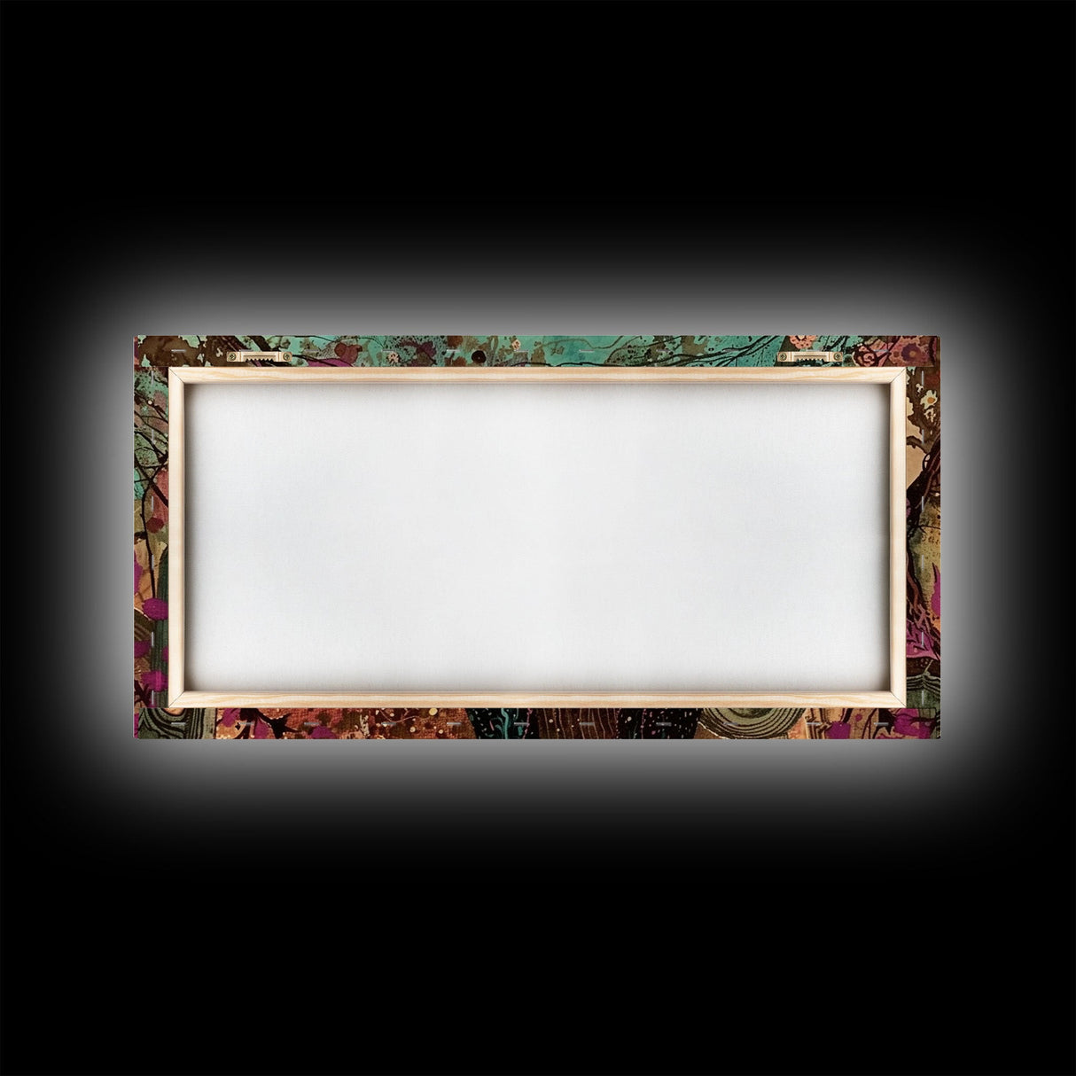 Spooky Ghost In A top hat, Framed Canvas Print, Halloween Decor, Spooky Vibes Wall Art