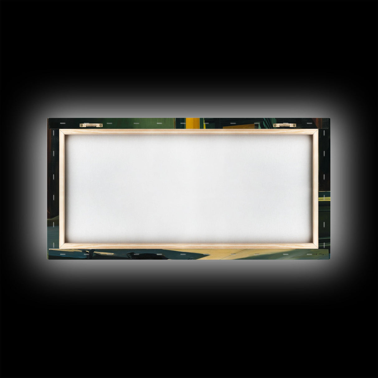 Sad Witch Having an Ice Cream Cone, Funny Halloween Art, Framed Canvas Print, Liminal Art