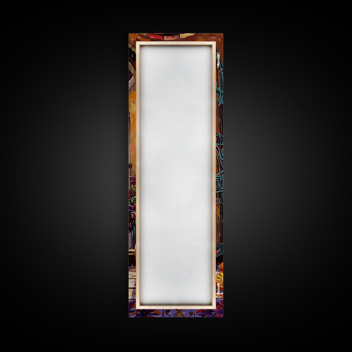 Framed and Printed Vertical Rustic Still Life Printed Canvas, Textured Canvas Painting, Spanish Style Kitchen Art, Abstract Modern Wall Art