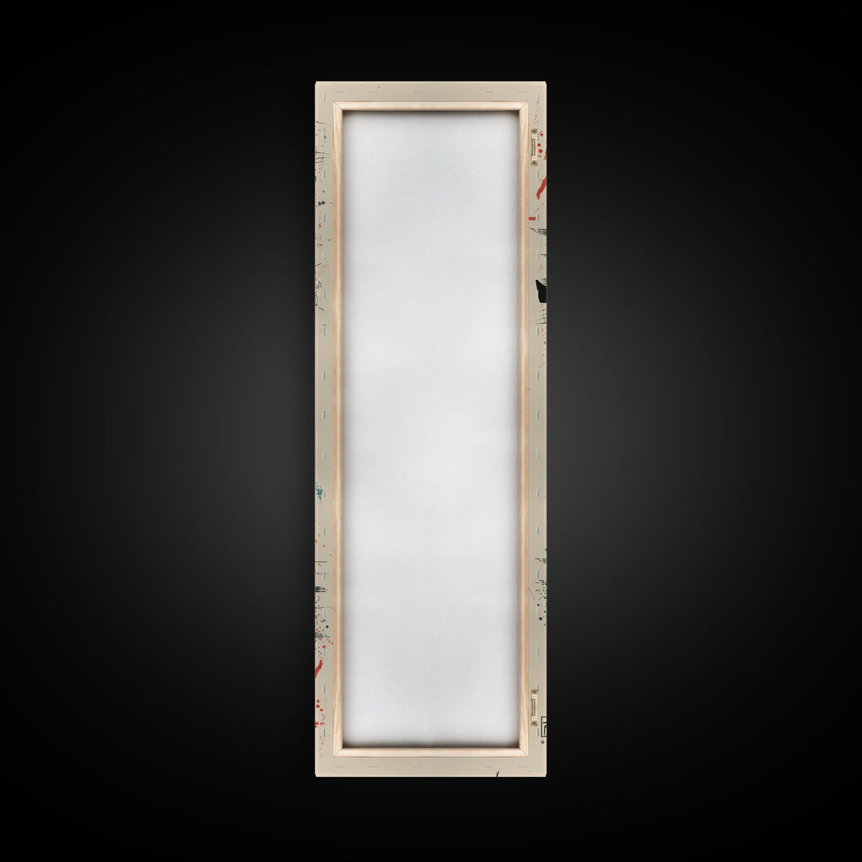 Zen Stone Lantern Skinny Art Tall Art Japanese Ukiyo-e Inspired Framed Canvas Wall Art