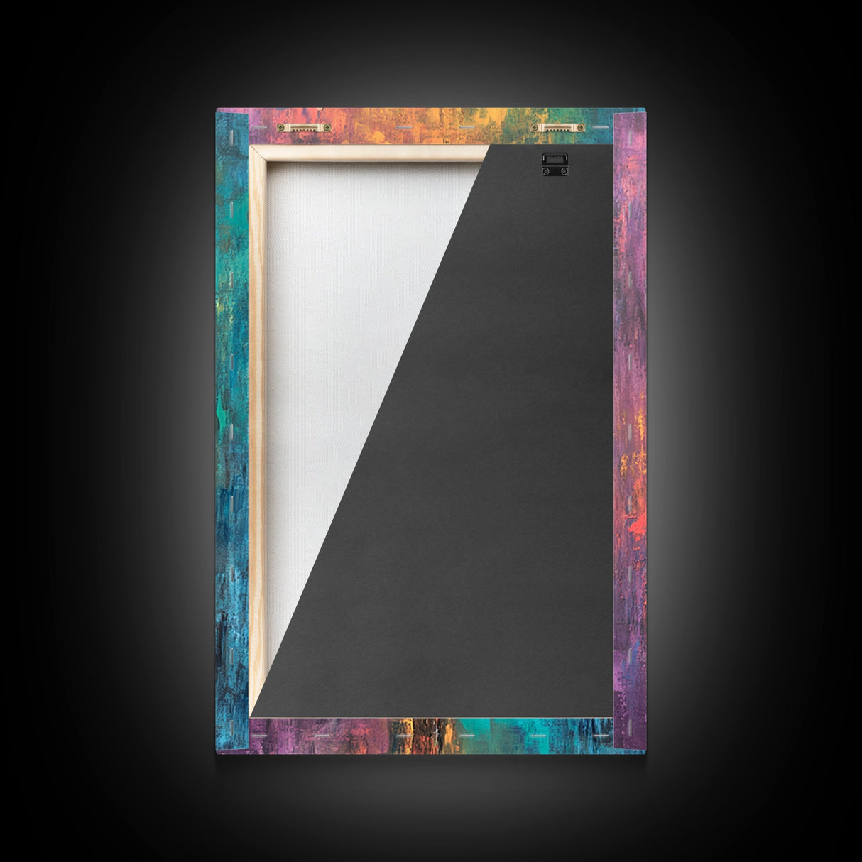 Abstract Key Painting, Bold Colorful Art, Wabi Sabi Wall Art, Southwest Wall Decor, Framed Canvas Print, Gift Idea, Modern Art
