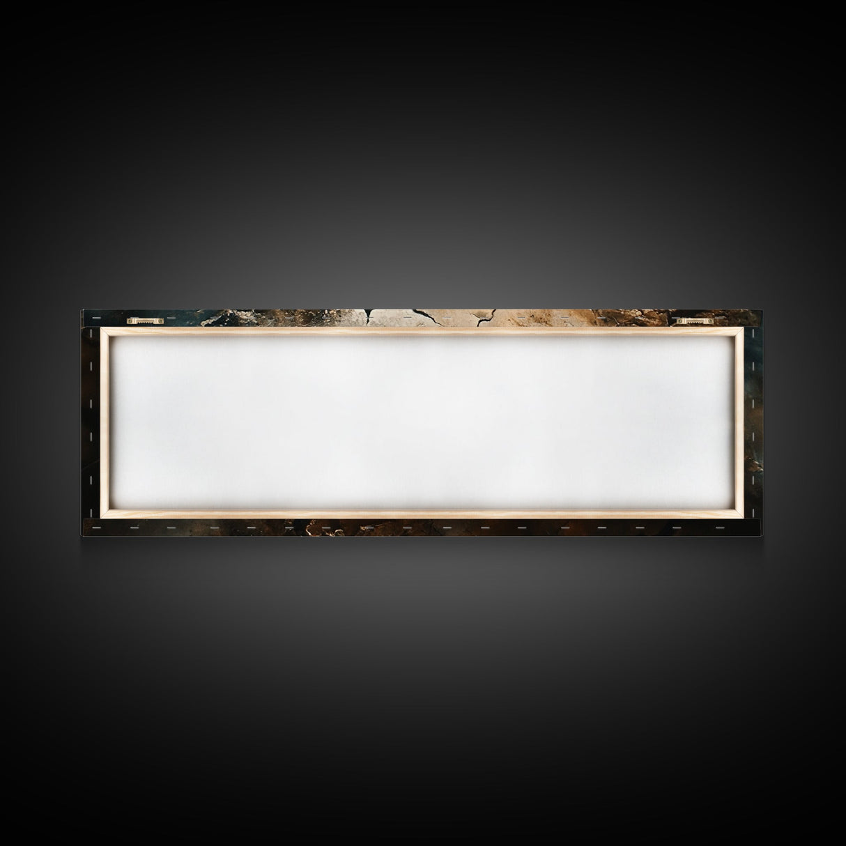 Wabi Sabi Wall Art, Framed Canvas Print, Cracked Earth Painting, Moody Art, Rustic Decor, Extra Wide Art, Abstract Landscape Art, Gift Idea