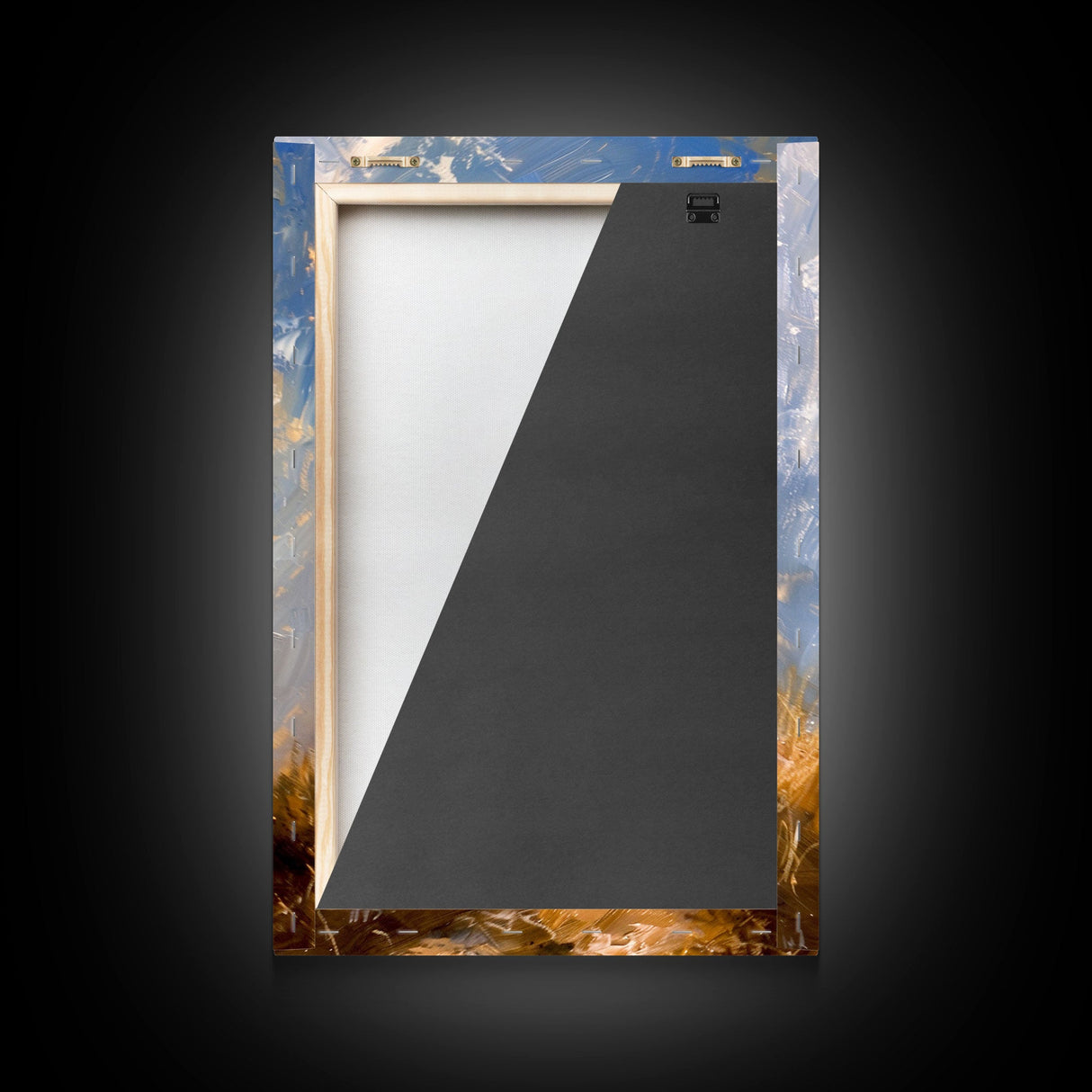 Cowboy Silhouette Riding Through the Plains - Framed Canvas Print, Western Art, Rustic Decor, Living Room Wall Art, Cowboy Themed Art