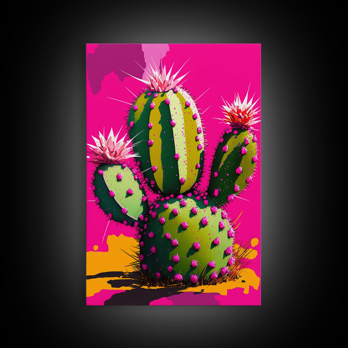 Cactus Print - Cactus Wall Art - Cactus Decor - Modern Desert Print - Southwestern Decor - Cactus Decor - Bright Wall Art - Pop Art Style