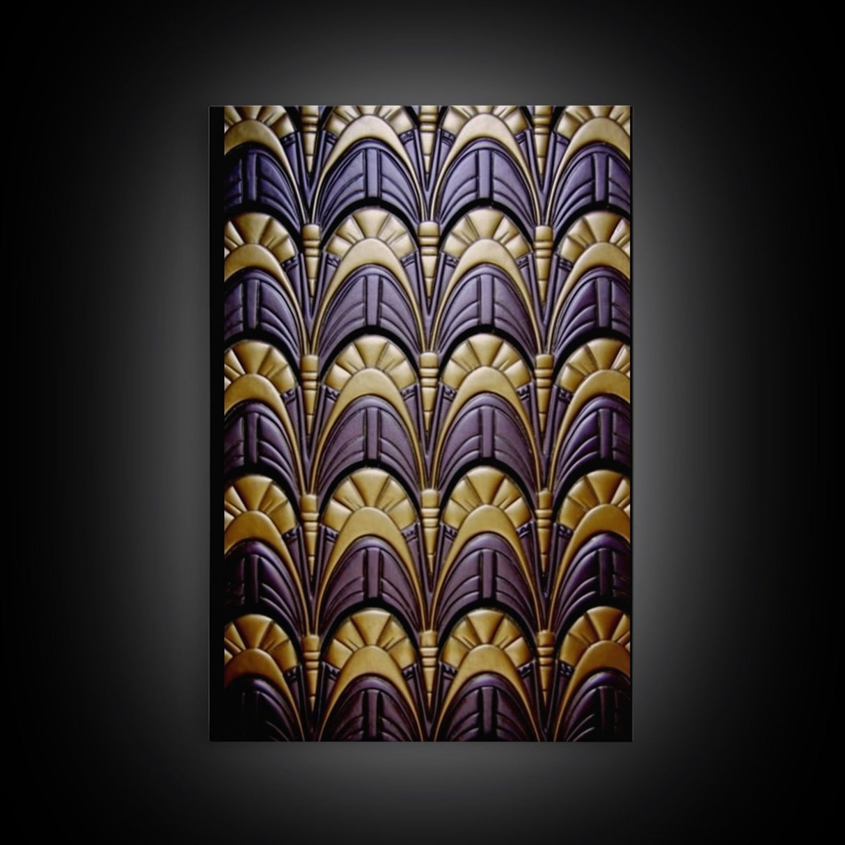 Midcentury Modern Wall art, Framed Canvas Print, Art Deco, Canvas Wall art, Purple colors art, 1930s Style Art, guest room decor, Wall art