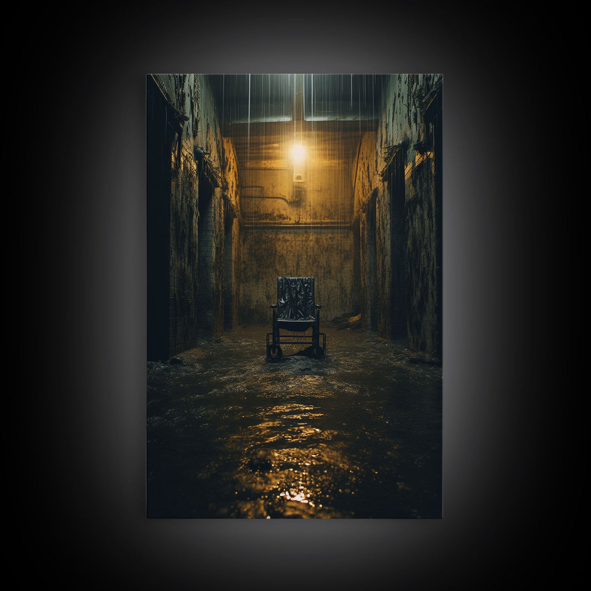 Creepy Wall Decor, Spooky Room Decor, Canvas Print, Wall Hanging, Portrait Art, Halloween Wall Decor, Dark Fantasy, Dark Wall Art