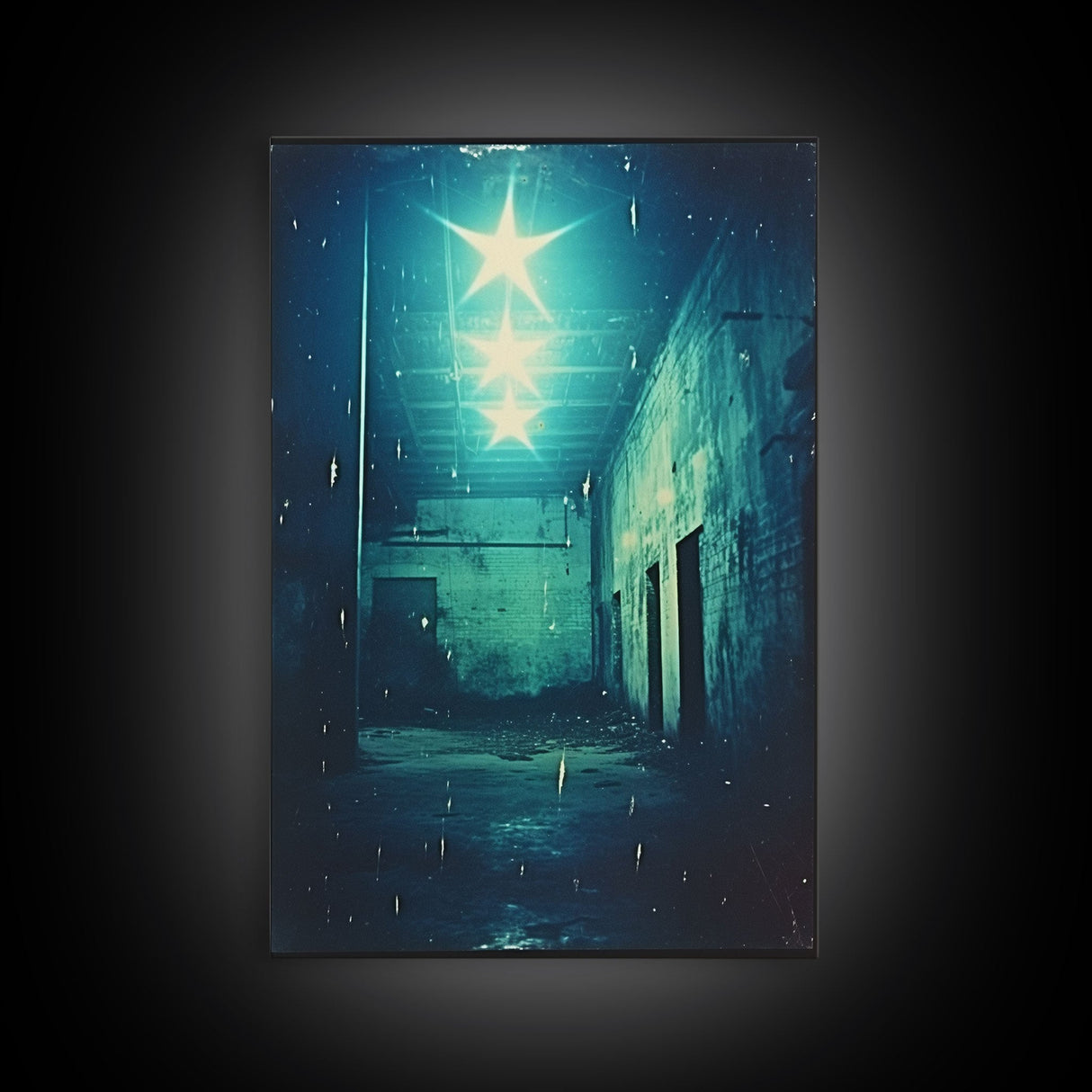 Abandoned Building, Spooky Art Print, Horror Home Decor, Canvas Print, Wall Hanging, Portrait Art, Anniversary Gift, Tiny House Decor