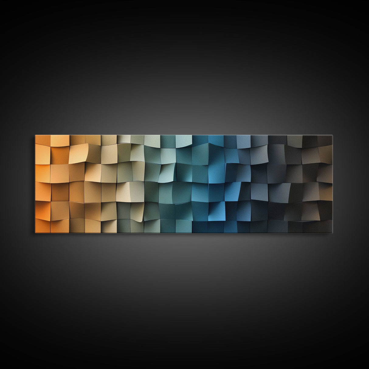 The Beach in my Dreams - Framed Canvas Print - Abstract Geometric Patterns Wall Art