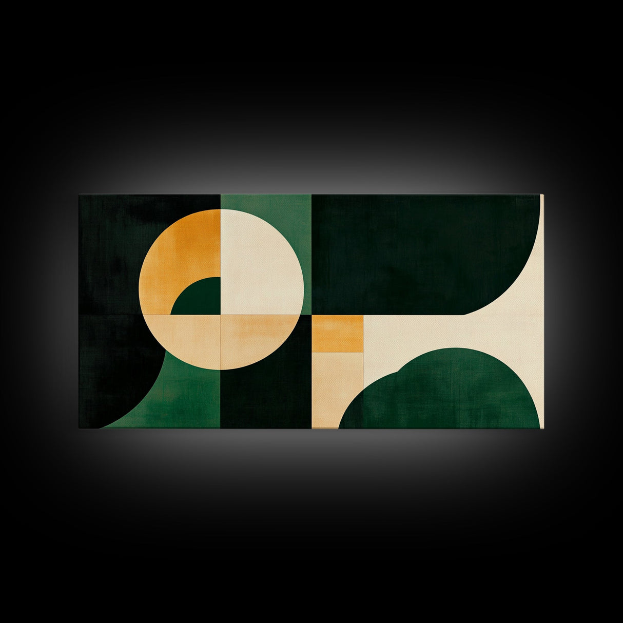 Geometric Abstract Mid Century Modern Wall Art Framed Canvas Print, Modern Wall Art, Abstract Wall Art, Large Abstract Art