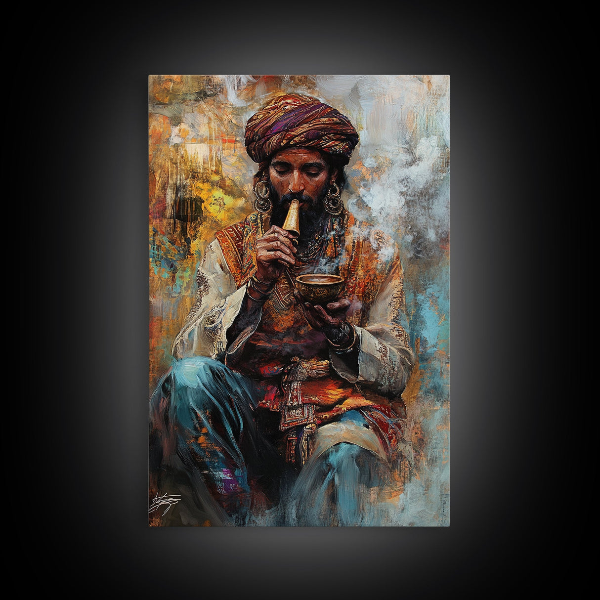 Moroccan Style Wall Art, Framed Canvas Print, Art of Morocco, Arabian Inspired Home Decor