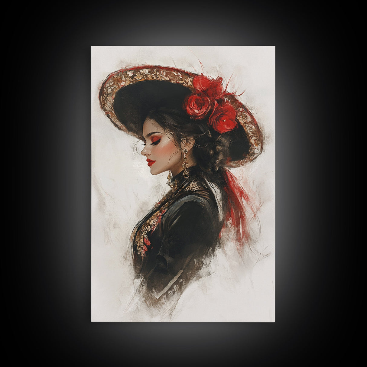 The Matador - Framed Canvas Print - Spanish Style Art - Cultural Home Decor