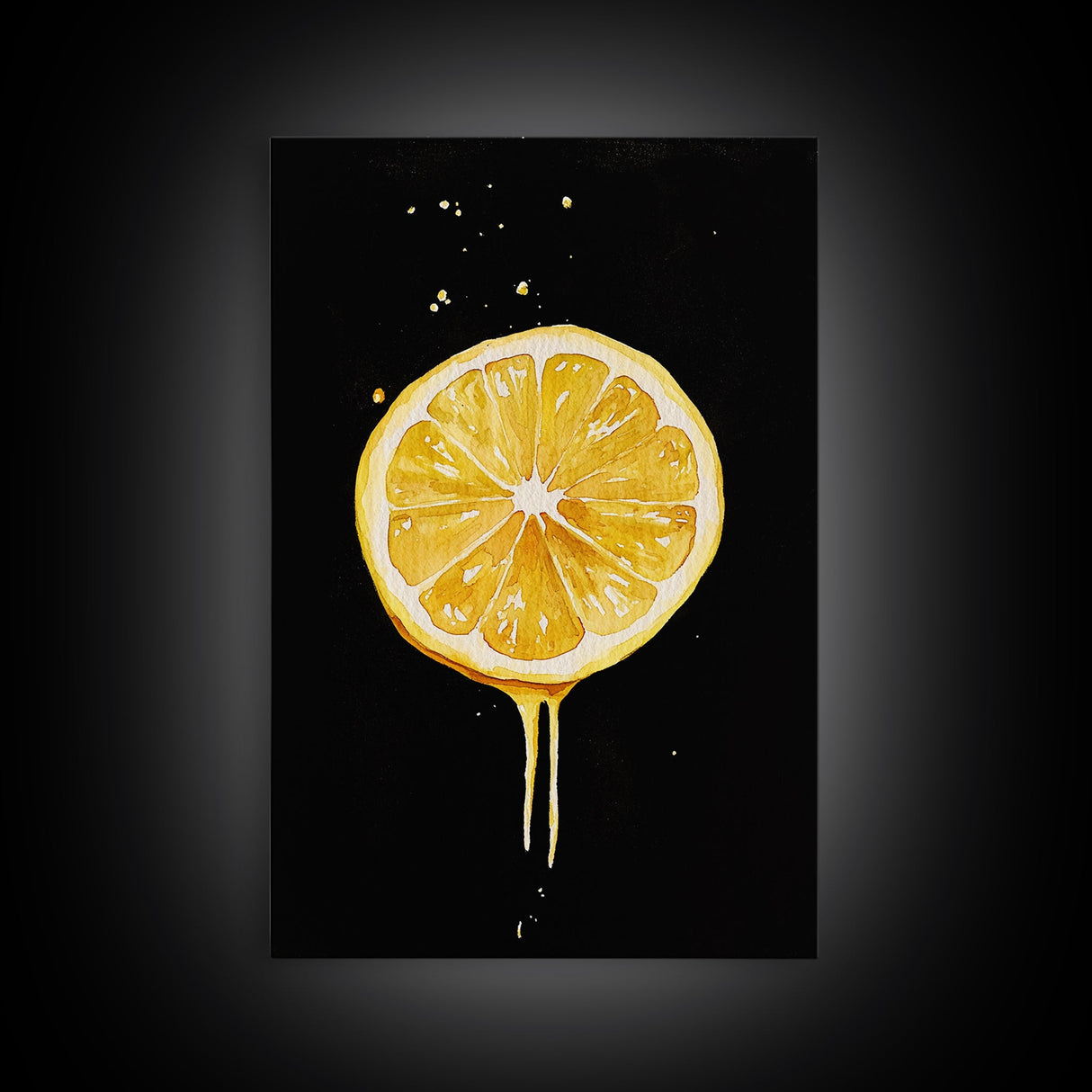 Lemons Oil Painting Print, Vintage Still Life of a Lemon, Antique Fruit Art Print, Still Life Wall Art, Lemon Painting, Framed Canvas Print