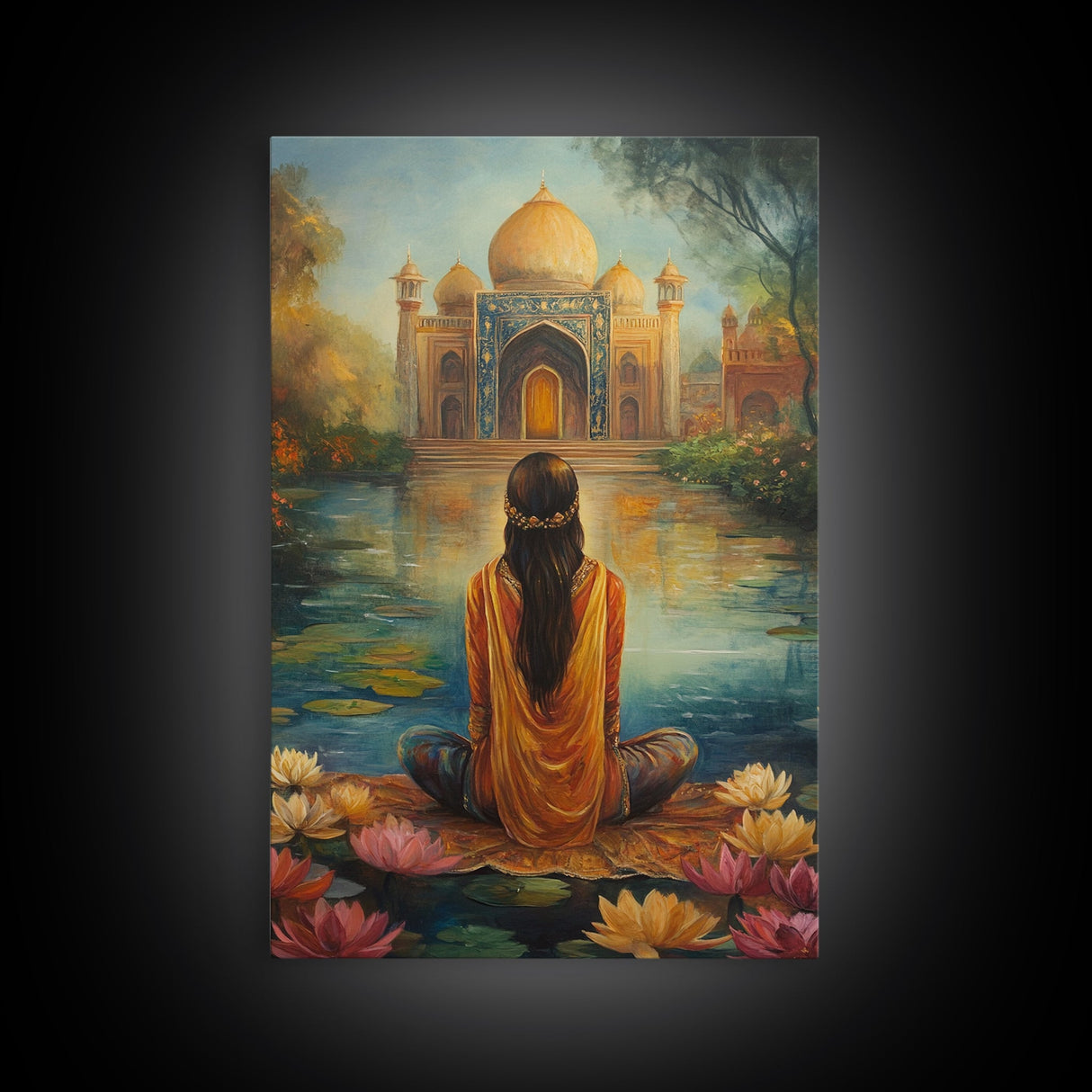Zen Art, Yoga Studio Decor, Framed Canvas Print, Yoga Wall Art, Zen Wall Art, Meditation Wall Art, Living Room Decor, Relaxing Decor