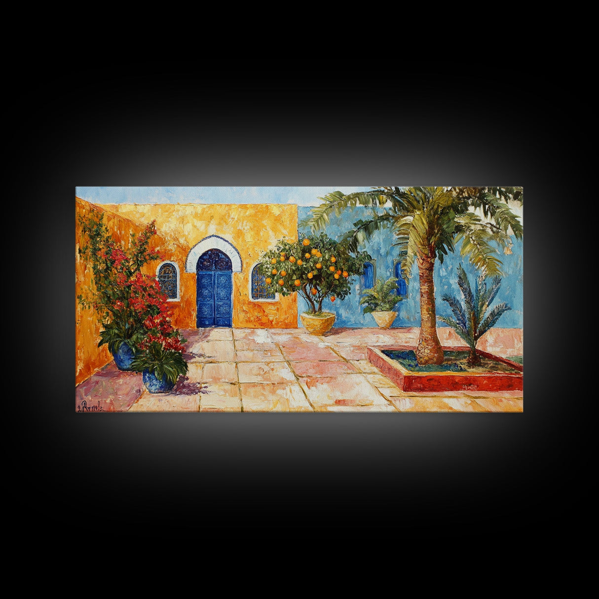 Mexican Wall Art - Framed Canvas Print, Colorful Mexicano Home Decor, Mexican Kitchen Wall Art, Ready To Hang, Chicano Wall Art