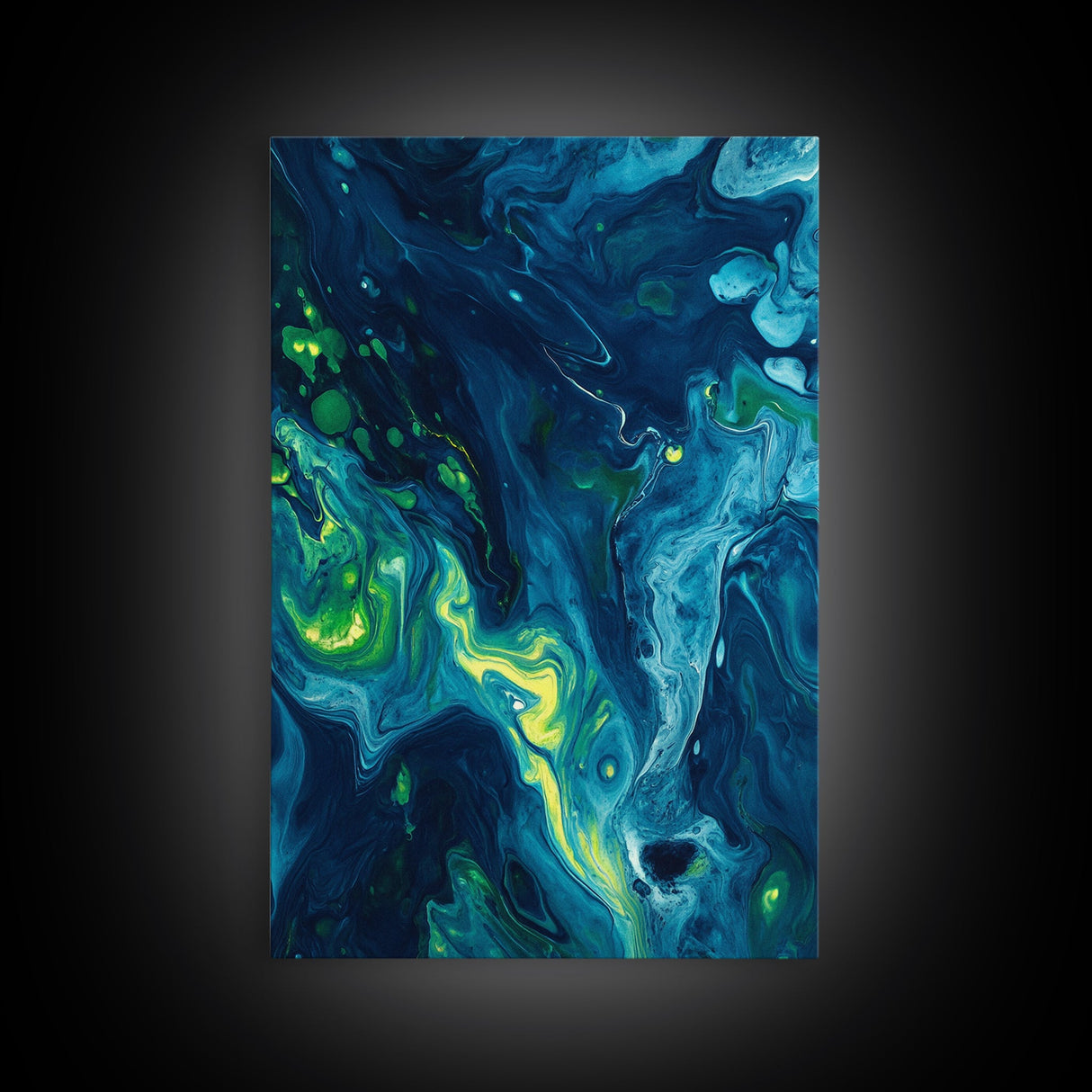 Striking Abstract Ocean Canvas Print, Modern Coastal Landscape Art with Nautical Decor Vibes, Stunning Above Sofa or Couch Artwork