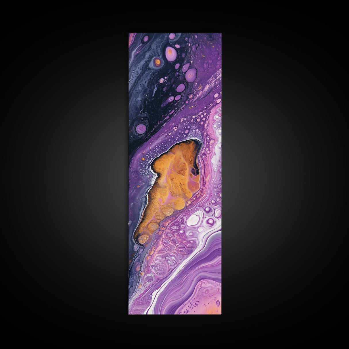 Abstract Purple Swirl, moody art, pink abstract art, sacred geometry wall art, therapy art, framed canvas print, living room art
