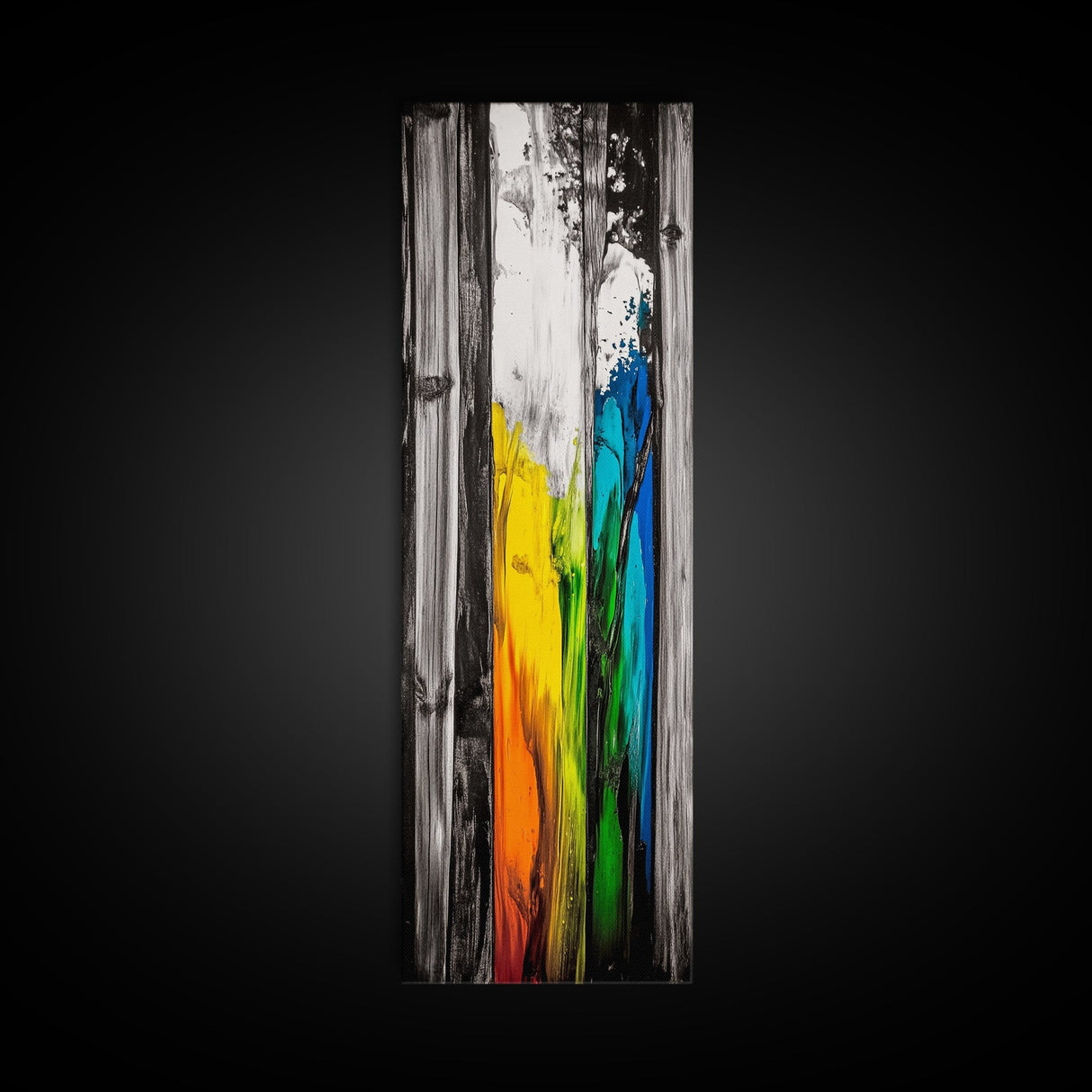 Rustic Wood, Vibrant Texture, Nature Inspired Art, Framed Canvas Print, Farmhouse Decor, Cozy Cabin Artwork, Statement Piece