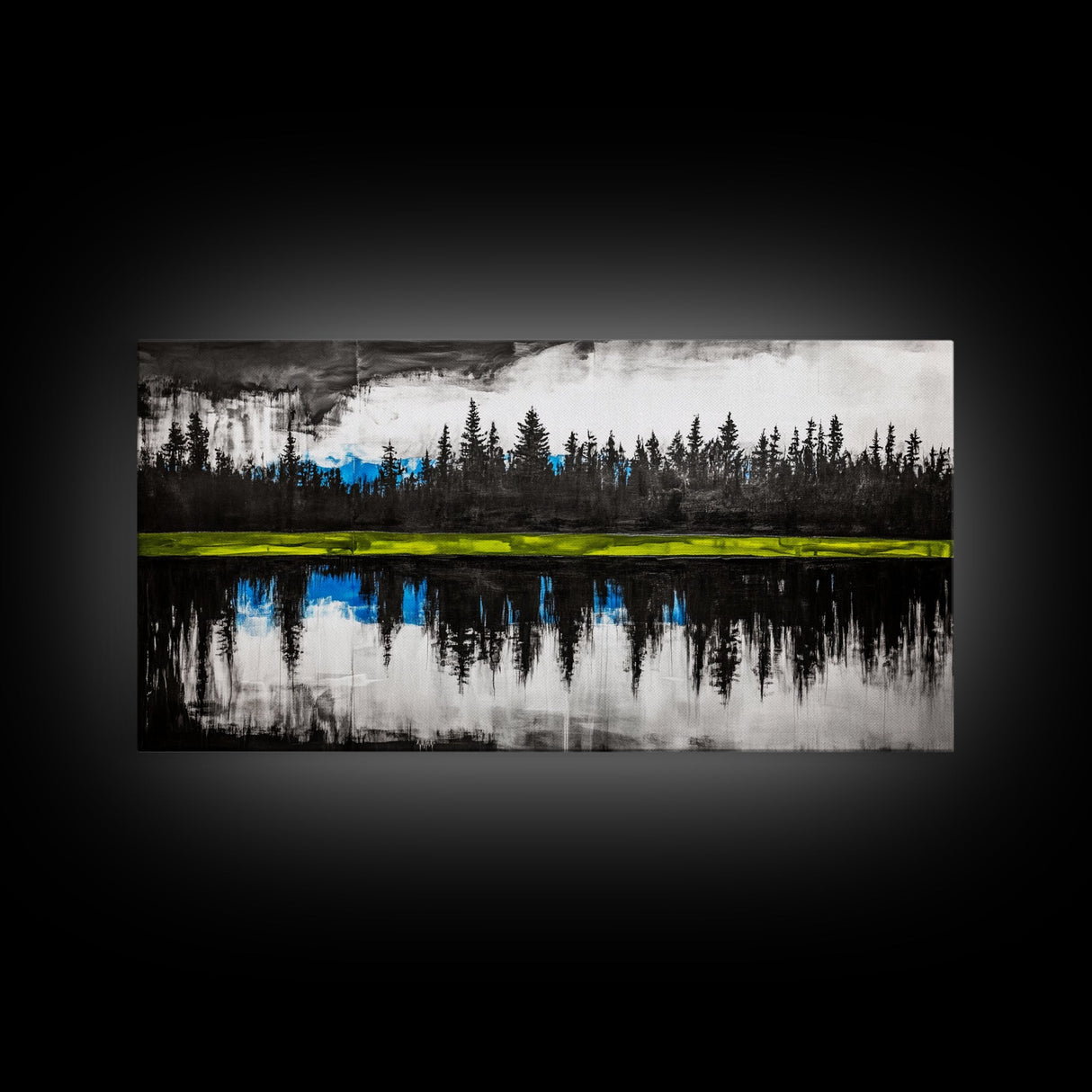 Lake Reflection, Forest Landscape, Tranquil Wall Art, Canvas Print, Nature Lover Gift, Bedroom Wall Art, Zen Home Decor