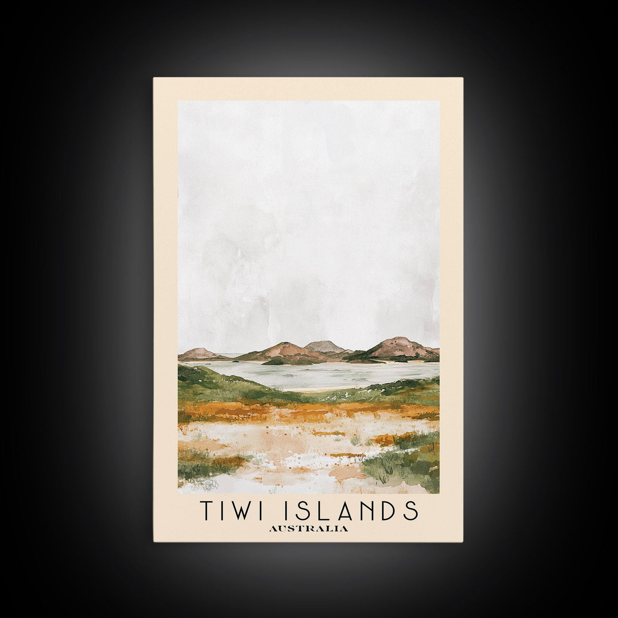 Tiwi Islands, Australia Watercolor Beach Print, Vacation Gift, Australia Wall Art, Beach Painting, Beach Decor, Beach Painting