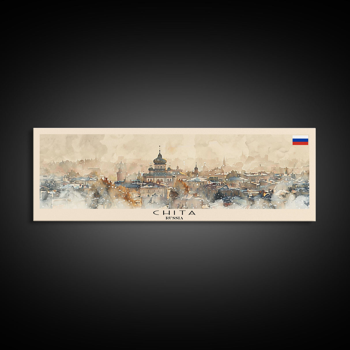Chita Russia Travel Print Wall Art, Panoramic City Art, Travel Art, Wall Decor, Vacation Gift, Framed Canvas Print Or Metal Art