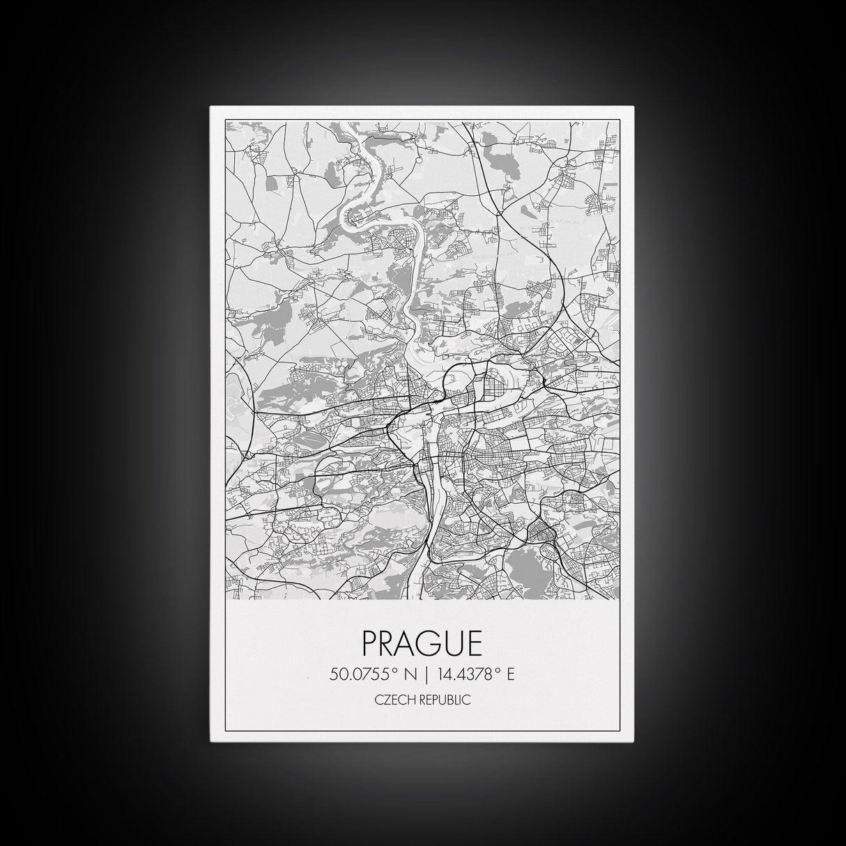 Prague Street Map, Czech Republic Map, City Map Art, Minimalist Art, Wall Art, Canvas Print, Girls Room Wall Art, Pilot Gifts, Travel Print