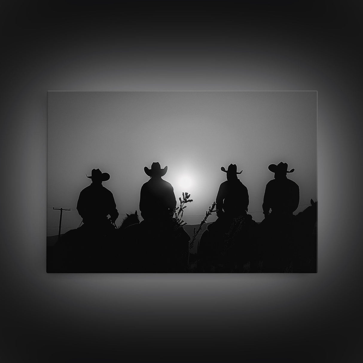 Cowboy Prints Framed Wall Art, Western Decor, Black and White Photography, Western Decor, Wild West Art, Cowboy Art, Wild West Art Print