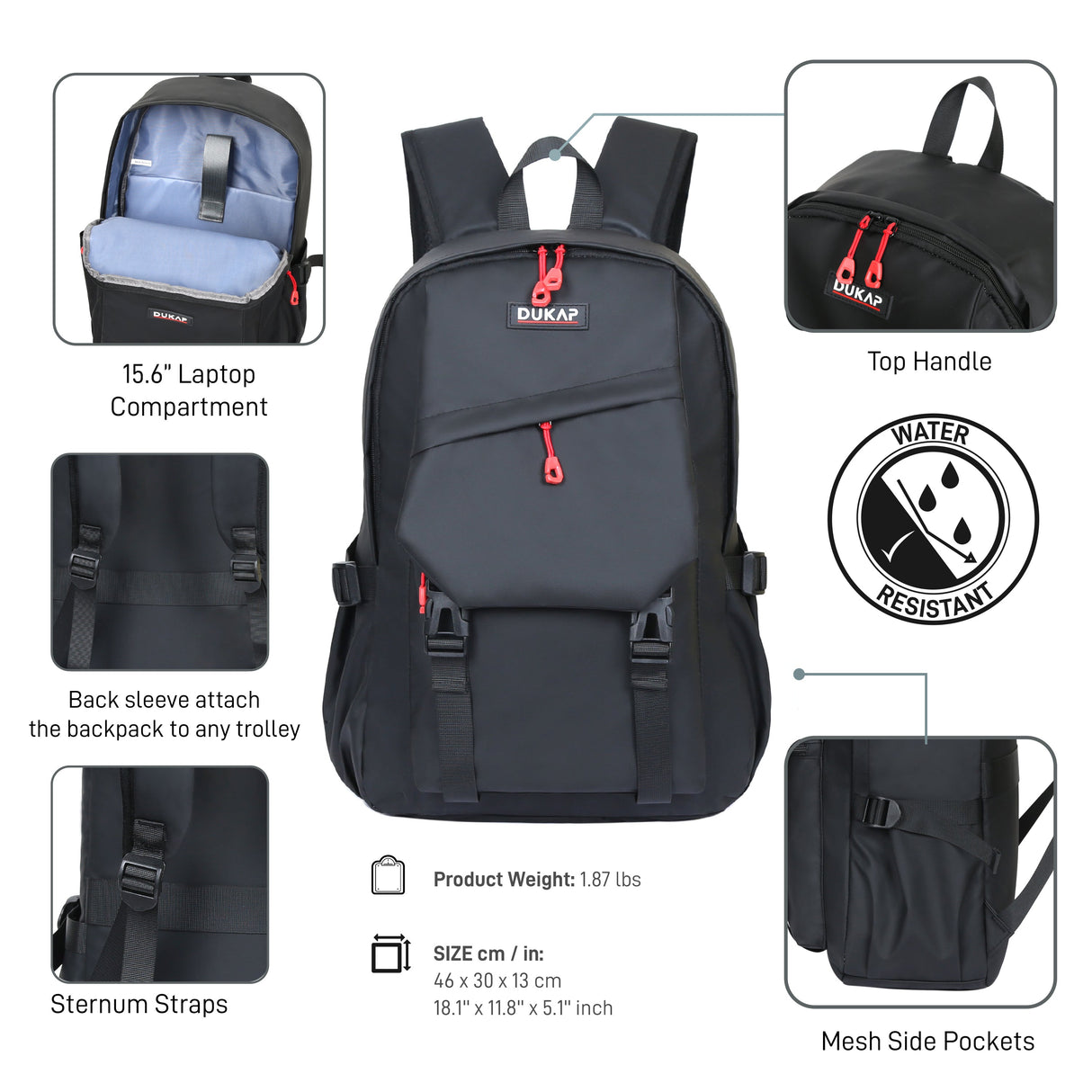 DELRAY Executive 15.6" Laptop Backpack