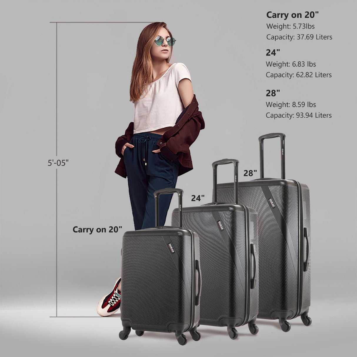 DISCOVERY 3 Piece Set 20''/24''/28''