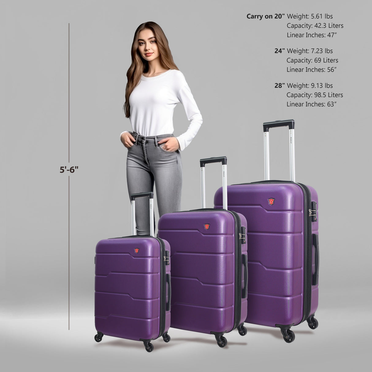 RODEZ 3 Piece Set 20''/24''/28''