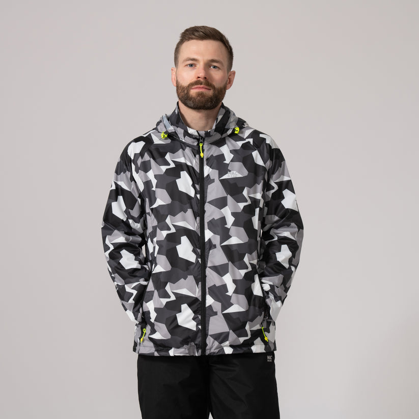 White Camo 2nd Edition Mac-In-A -Sac Origin II Rain Coat