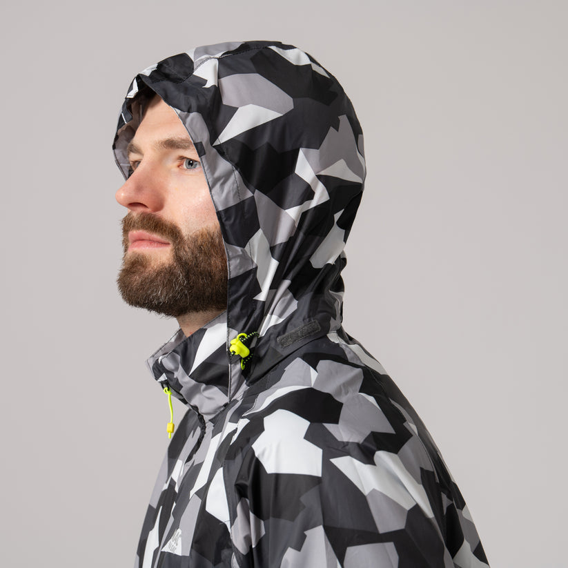 White Camo 2nd Edition Mac-In-A -Sac Origin II Rain Coat