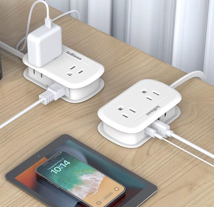 8-in-1 US Outlet Power Strip Cruise Ship Allowed, 3.6 Ft. Extension Cord