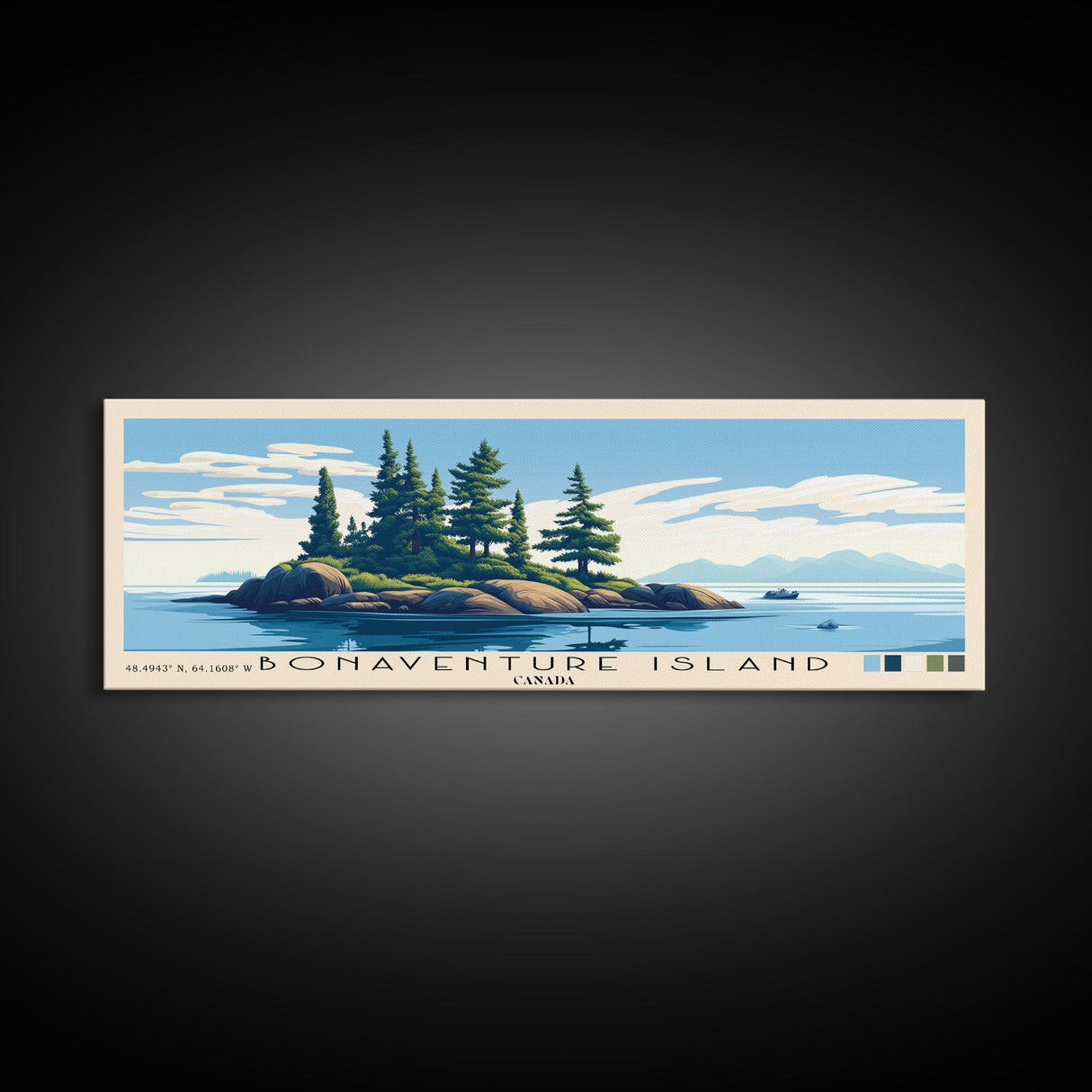 Bonaventure Island, Canada Panoramic Print, Vacation Gift, Canada Wall Art, Vacation Wall Art, Vacatation Memories, Beach Decor, Beach Or Lakehouse Art